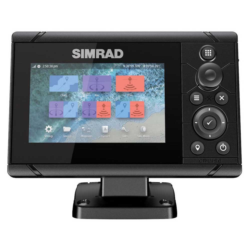 Simrad Cruise 5 With Transducer Schwarz von Simrad