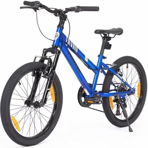 Sinaopus Vankel Kinderfahrrad 20 Zoll Kinderfahrrad Mountainbike Jungen Mädchen, 6 Gang, Kettenschaltung, 20 Zoll - 6-9 Jahre mit Hochwertige Scheibenbremsen (Blau) von Sinaopus