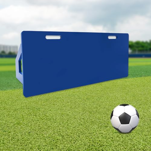 Fußball Rebounder Board Freistehend 100 x 40 x 40 cm Faltbare tragbare Fußball-Rebound-Wand, Rebound-Board für Passing und Schießen Praxis (Blau) von Sindipanda