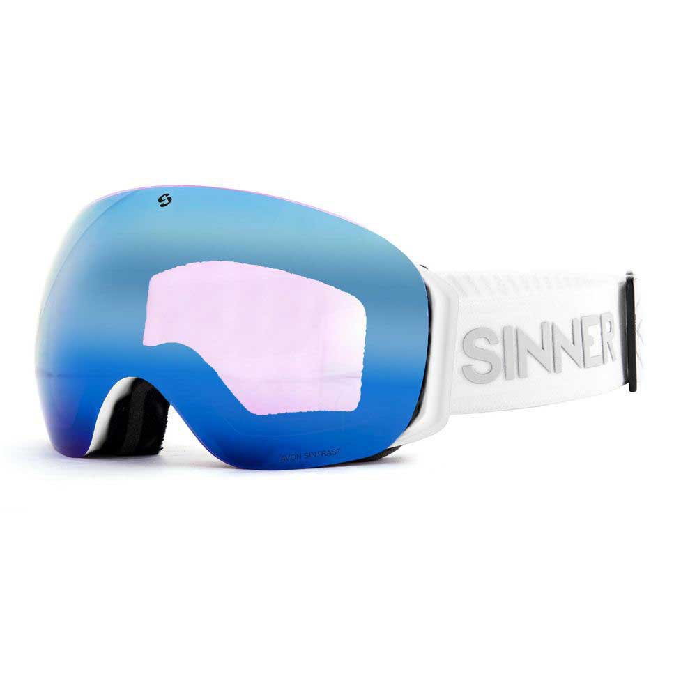 Sinner Avon Ski Goggles Weiß Double Blue Sintrast+Dbl Orng Sintrast/ CAT3+CAT1 von Sinner