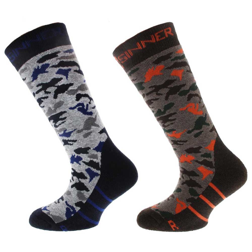 Sinner Camo Socks 2 Pairs Braun,Blau EU 31-34 Junge von Sinner