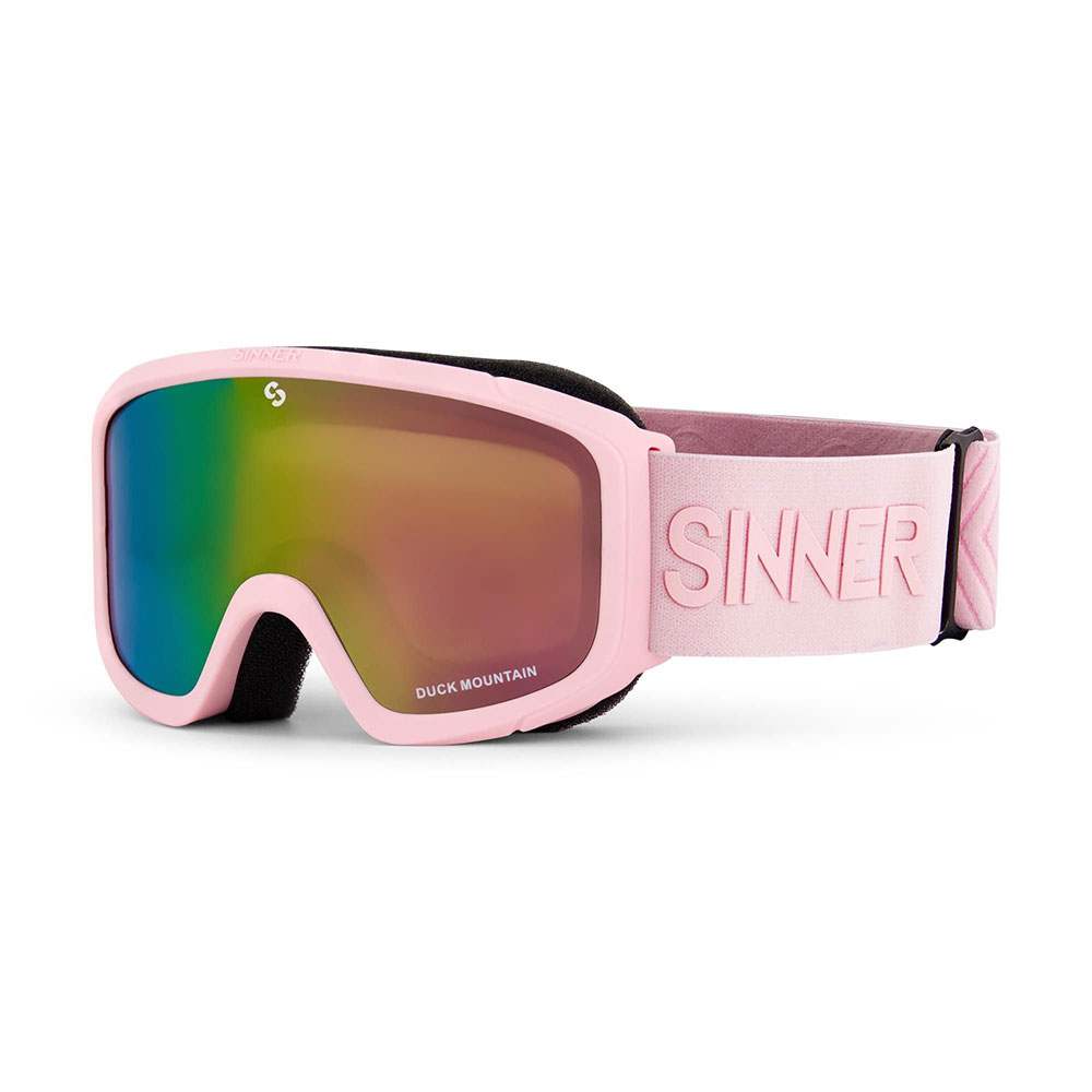 Sinner Duck Mountain Ski Goggles Rosa Double Full Pink Mirror/CAT3 von Sinner