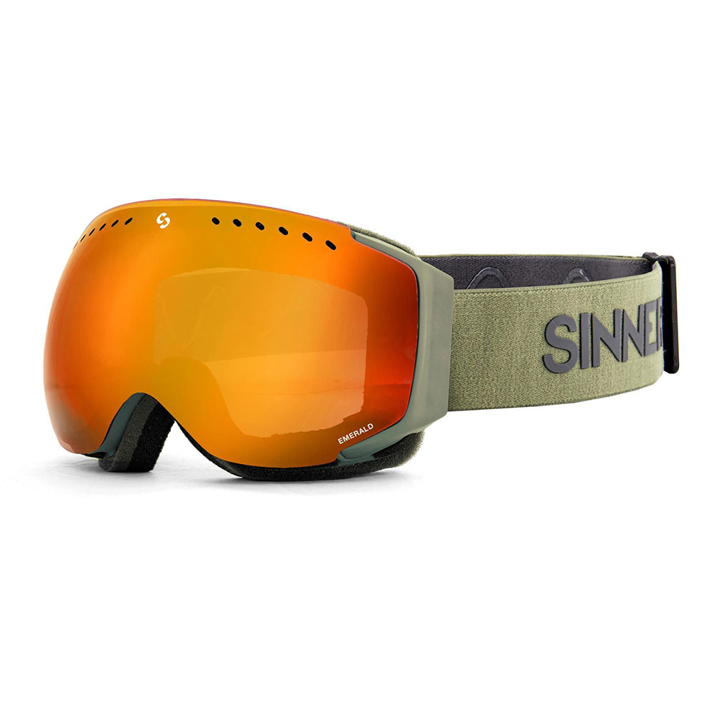 Sinner Emerald Ski Goggles Grün Double Full Red Mirror Vent/CAT3 Sinner Emerald Ski Goggles Grün Double Full Red Mirror Vent/CAT3 von Sinner