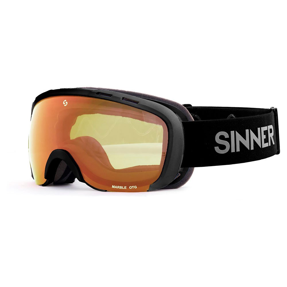 Sinner Marble Otg Ski Goggles Golden Double Full Orange Mirror/ CAT3 Sinner Marble Otg Ski Goggles Golden Double Full Orange Mirror/ CAT3 von Sinner