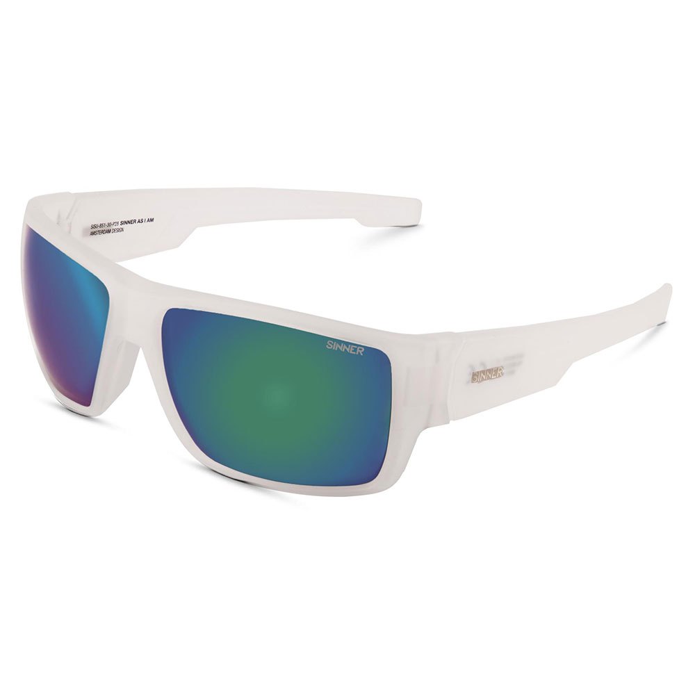Sinner Morro Sunglasses Weiß Sintec Smoke Green Mirror/CAT3 Sinner Morro Sunglasses Weiß Sintec Smoke Green Mirror/CAT3 von Sinner