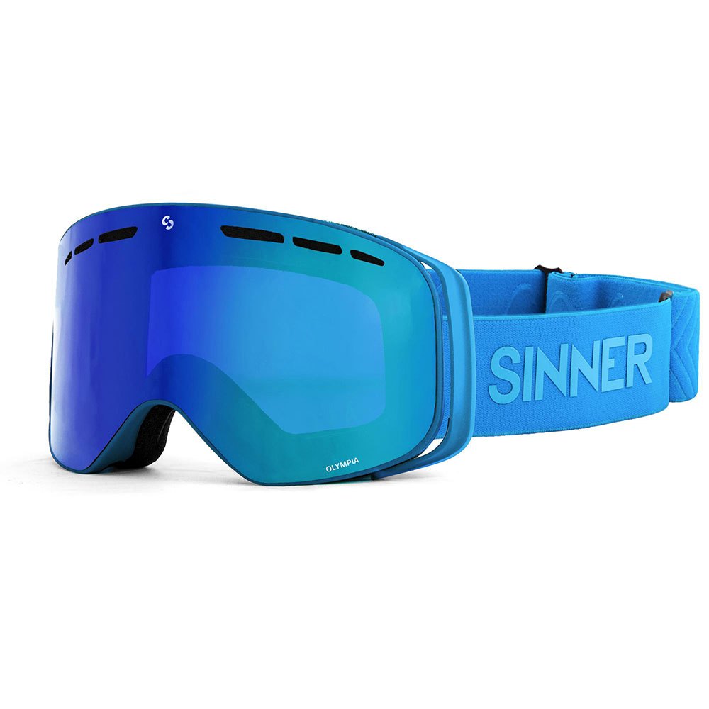 Sinner Olympia Ski Goggles Blau Double Full Green Mirror Vent/CAT3 Sinner Olympia Ski Goggles Blau Double Full Green Mirror Vent/CAT3 von Sinner