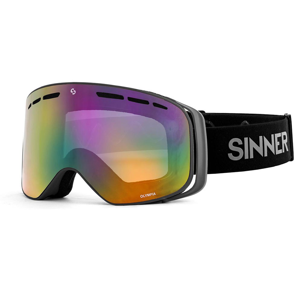 Sinner Olympia Ski Goggles Grau Double Full Red Mirror Vent/CAT3 Sinner Olympia Ski Goggles Grau Double Full Red Mirror Vent/CAT3 von Sinner