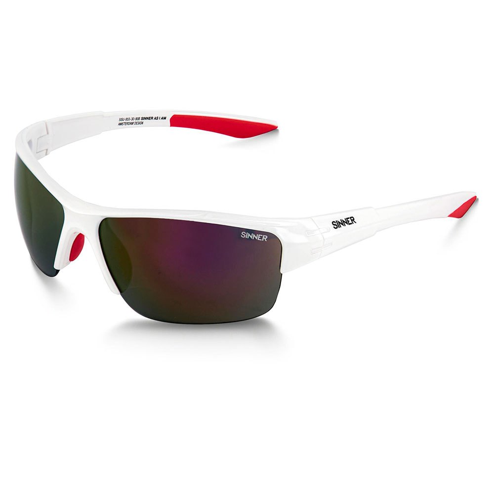 Sinner Reyes Cx Sunglasses Weiß Red Mirror/Orn/Clear Cx/CAT3 von Sinner