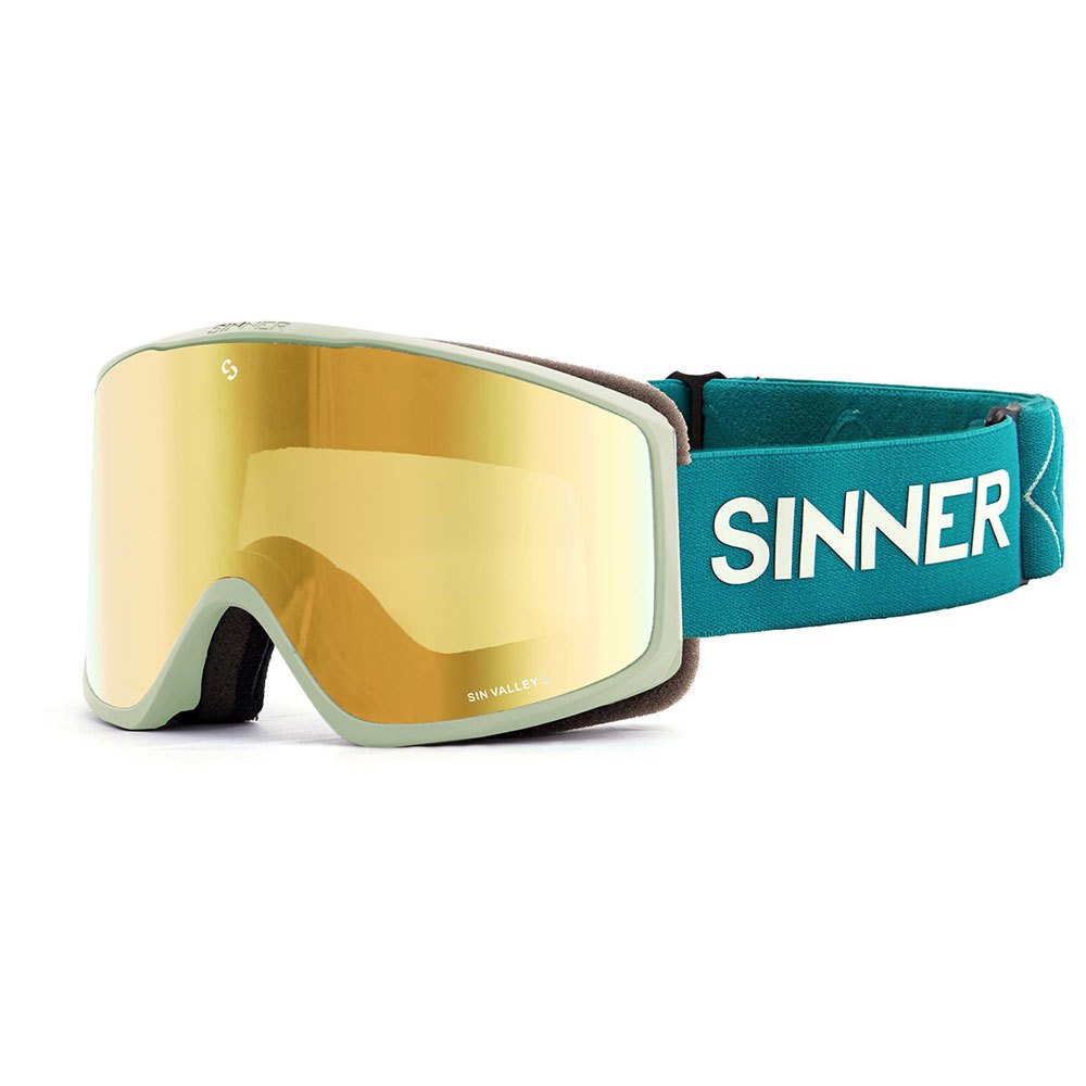 Sinner Sin Valley S Ski Goggles Grün Double Gold Oil+Double Pink/CAT1-3 Sinner Sin Valley S Ski Goggles Grün Double Gold Oil+Double Pink/CAT1-3 von Sinner