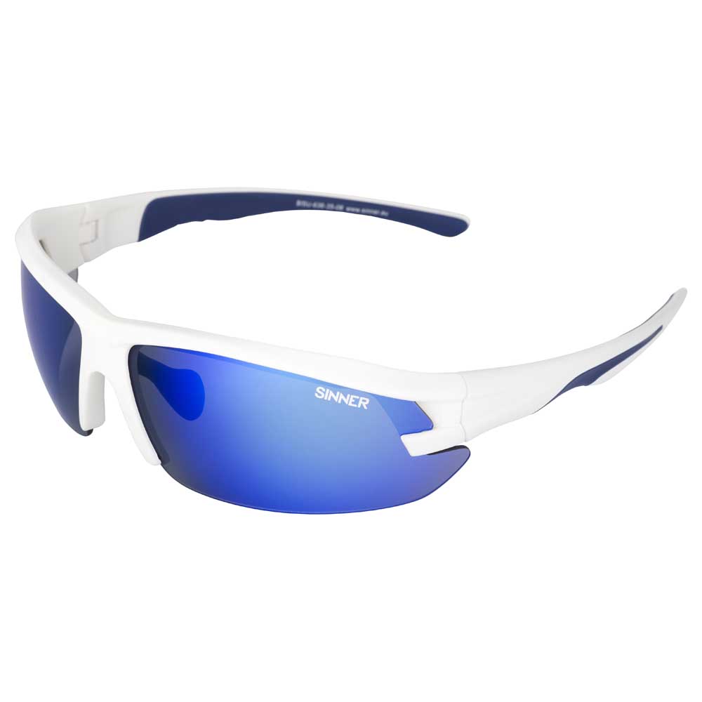 Sinner Speed Single Sunglasses Weiß,Blau PC Blue Revo/CAT3 Sinner Speed Single Sunglasses Weiß,Blau PC Blue Revo/CAT3 von Sinner