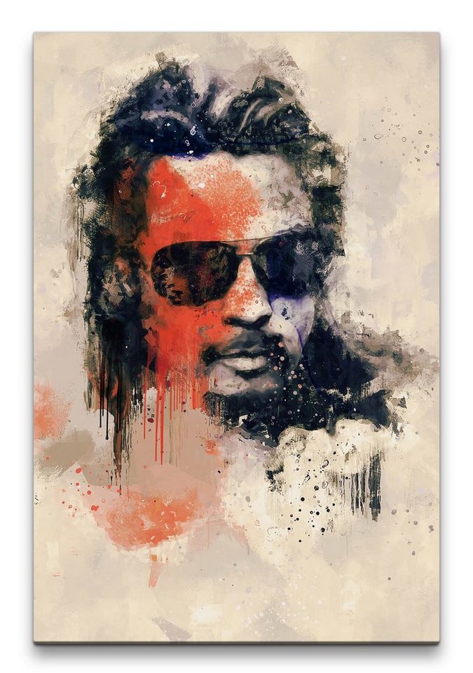 Sinus Art Leinwandbild Brad Pitt Porträt Abstrakt Kunst Schauspieler Sonnenbrille 60x90cm Leinwandbild Sinus Art Leinwandbild Brad Pitt Porträt Abstrakt Kunst Schauspieler Sonnenbrille 60x90cm Leinwandbild von Sinus Art