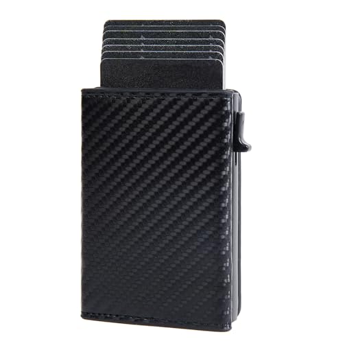 Sipiris Mini Kartenetui Geldbörse mit RFID-Schutz Geldbörse Wallet mit Münzfach Automatisches Popup Geldbeutel Aluminium für Damen & Herren Sipiris Mini Kartenetui Geldbörse mit RFID-Schutz Geldbörse Wallet mit Münzfach Automatisches Popup Geldbeutel Aluminium für Damen & Herren von Sipiris