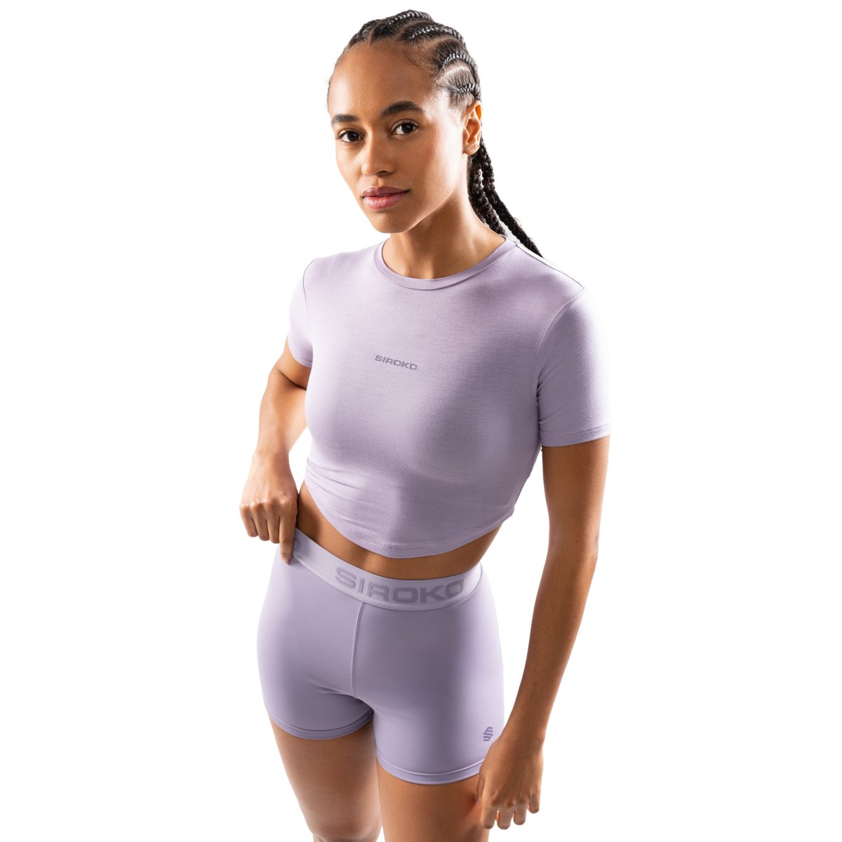 Siroko Harmony Short Sleeve T-shirt Lila S Frau Siroko Harmony Short Sleeve T-shirt Lila S Frau von Siroko
