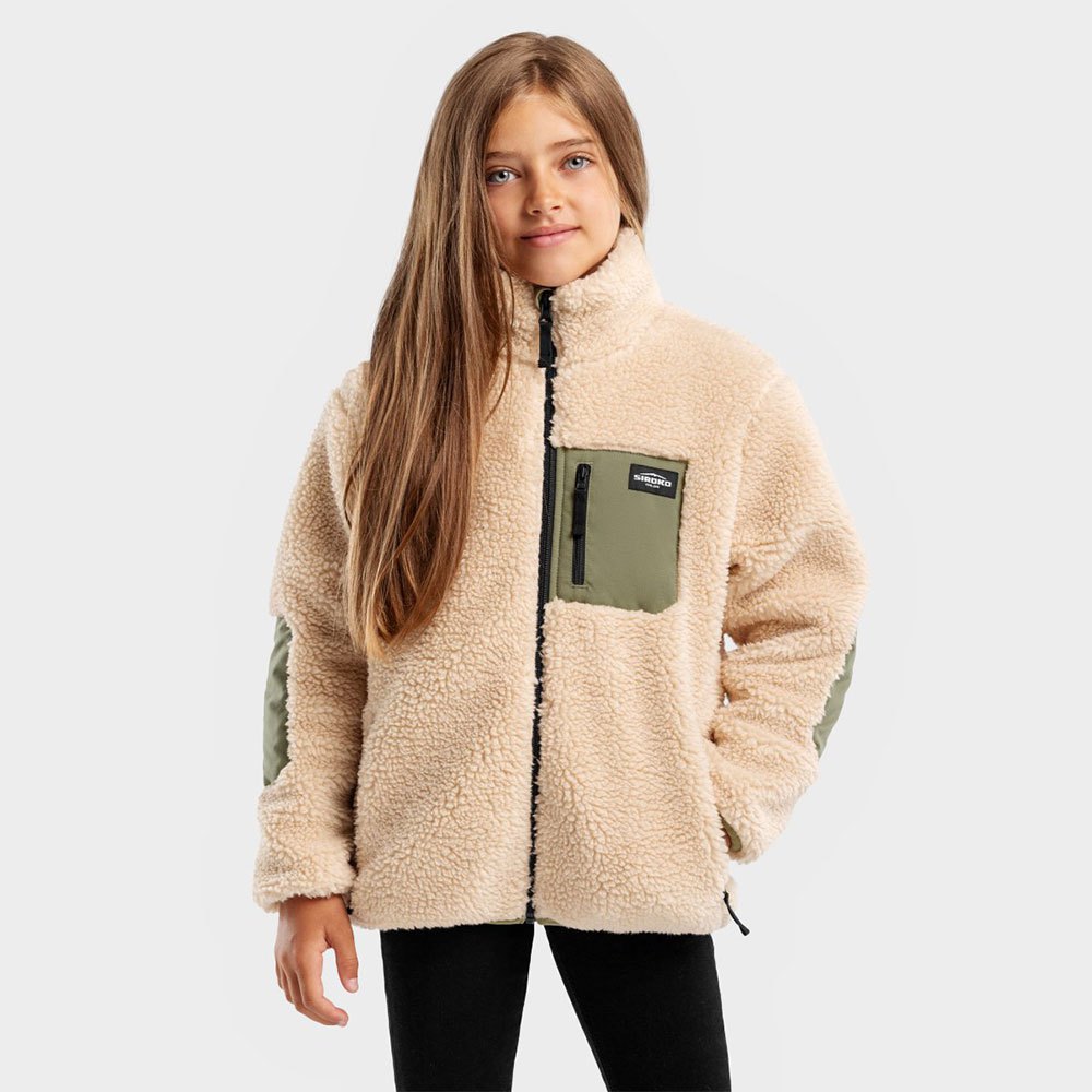 Siroko Spirit-g Full Zip Fleece Beige 5-6 Years von Siroko