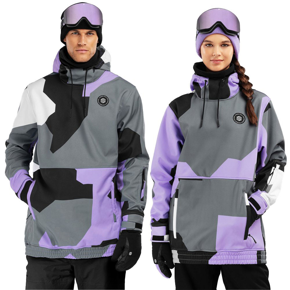 Siroko W1 Tignes Softshell Jacket Grau,Lila L Mann von Siroko