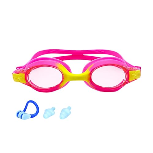 Sirseon Kinder-Schwimmbrille, Antibeschlag-Schwimmbrille für Kinder - Antibeschlag- und auslaufsichere Schwimmbrille für Kleinkinder,Verstellbare Schutzbrille mit Nasenclip, Ohrstöpsel, perfekt für von Sirseon