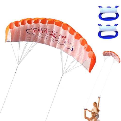 Sirseon Lenkdrachen für Erwachsene, Lenkdrachen - Fallschirm-Hochflugdrachen mit 1,4 m Doppelleinen | Tragbare große Drachen, Lenkdrachen für Erwachsene, Kinder, Strand, Erwachsene von Sirseon
