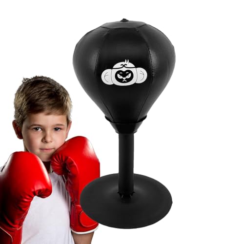 Sirseon Saugbox-Boxsack,Box-Boxsack,Saug-Boxsack für das Boxtraining | Trainingsgeräte mit starker Saugkraft, Tischboxen, Entspannungsspielzeug für Wohnzimmer, Schlafsaal von Sirseon