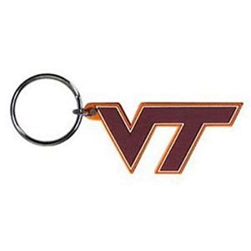 Siskiyou NCAA Sports Fanshop Virginia Tech Hokies Flex Schlüsselanhänger, Einheitsgröße, Teamfarbe von Siskiyou