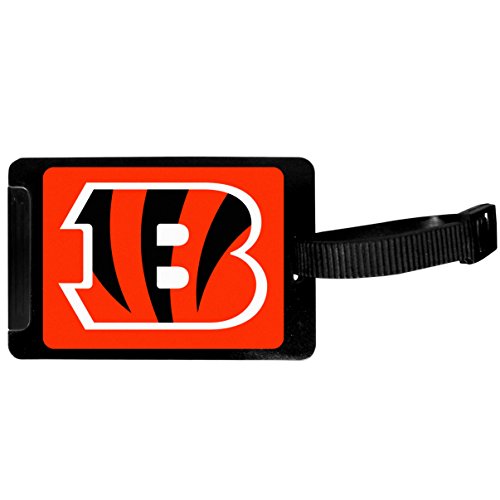 Siskiyou Sports Cincinnati Bengals Gepäckanhänger, Schwarz, 3.25" von Siskiyou