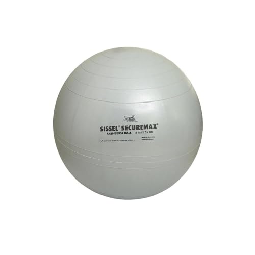 SISSEL® SECUREMAX® Gymnastikball Silber | Maße 65 cm | Belastung bis 500 kg | 100% PVC & recyclebar | Für Fitness & Therapie | SECUREMAX-Sicherheitssystem | Inkl. Übungsposter & Stöpselheber SISSEL® SECUREMAX® Gymnastikball Silber | Maße 65 cm | Belastung bis 500 kg | 100% PVC & recyclebar | Für Fitness & Therapie | SECUREMAX-Sicherheitssystem | Inkl. Übungsposter & Stöpselheber von SISSEL
