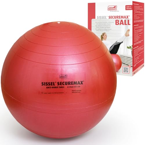 SISSEL® SECUREMAX® Gymnastikball rot | Maße 65 cm | Belastung bis 500 kg | 100% PVC & recyclebar | Für Fitness & Therapie | SECUREMAX-Sicherheitssystem | Inkl. Übungsposter & Stöpselheber SISSEL® SECUREMAX® Gymnastikball rot | Maße 65 cm | Belastung bis 500 kg | 100% PVC & recyclebar | Für Fitness & Therapie | SECUREMAX-Sicherheitssystem | Inkl. Übungsposter & Stöpselheber von SISSEL