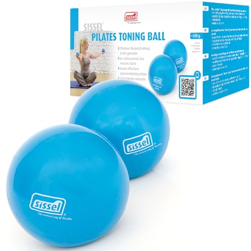 SISSEL Pilates Toning Ball 2er-Set 450g | Optimale Ergänzung für Balance & Kraft | Vielseitiges Training für Arme, Schultern & Oberkörper | Kompakt & Effektiv | Farbe: Blau SISSEL Pilates Toning Ball 2er-Set 450g | Optimale Ergänzung für Balance & Kraft | Vielseitiges Training für Arme, Schultern & Oberkörper | Kompakt & Effektiv | Farbe: Blau von SISSEL