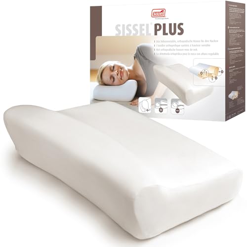Sissel® Classic Plus Nackenkissen | Orthopädisch, höhenverstellbar, ergonomisch | Ventilationssystem, Polyurethanschaum | Ideal für Rücken- & Nackenschmerzen | Hautfreundlicher Bezug | 47x33x11/14 cm Sissel® Classic Plus Nackenkissen | Orthopädisch, höhenverstellbar, ergonomisch | Ventilationssystem, Polyurethanschaum | Ideal für Rücken- & Nackenschmerzen | Hautfreundlicher Bezug | 47x33x11/14 cm von SISSEL