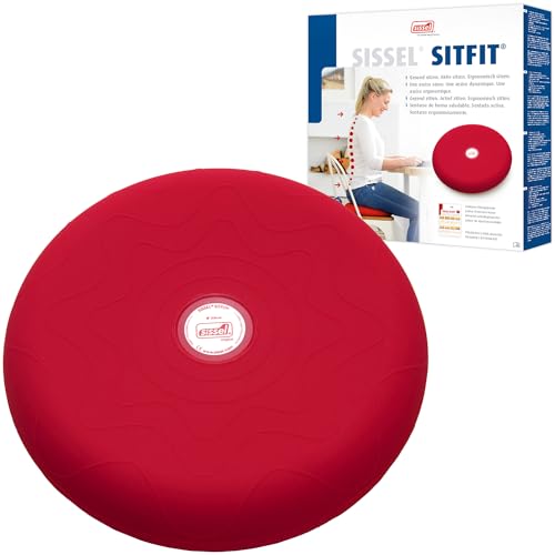 SISSEL Unisex – Erwachsene SITFIT Luftgefülltes Balancekissen für aktives Sitzen und Training, rot, 1 Stück (1er Pack) SISSEL Unisex – Erwachsene SITFIT Luftgefülltes Balancekissen für aktives Sitzen und Training, rot, 1 Stück (1er Pack) von SISSEL