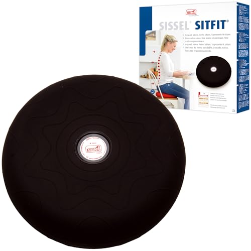 Sissel 22915 Unisex-Erwachsene SITFIT Black Magic | Luftgefülltes Sitzkissen | Balance und Sitzhaltung, Ø 36 cm, Schwarz Sissel 22915 Unisex-Erwachsene SITFIT Black Magic | Luftgefülltes Sitzkissen | Balance und Sitzhaltung, Ø 36 cm, Schwarz von SISSEL