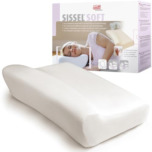 SISSEL® Nackenkissen Soft L | Viskoelastischer Spezialschaum | Ergonomische Wirbelsäulenstütze | Waschbarer Velours-Bezug | Entspannung für Nacken-Halsmuskulatur | 5 Jahre Garantie | 47 x 33 x 14 cm SISSEL® Nackenkissen Soft L | Viskoelastischer Spezialschaum | Ergonomische Wirbelsäulenstütze | Waschbarer Velours-Bezug | Entspannung für Nacken-Halsmuskulatur | 5 Jahre Garantie | 47 x 33 x 14 cm von SISSEL