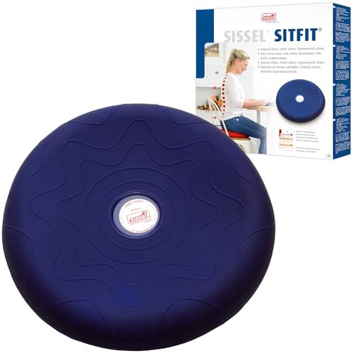 SISSEL Unisex – Erwachsene, blau SITFIT | Luftgefülltes Sitzkissen | Balance und Sitzhaltung, Ø 33 cm, 1 Stück (1er Pack) SISSEL Unisex – Erwachsene, blau SITFIT | Luftgefülltes Sitzkissen | Balance und Sitzhaltung, Ø 33 cm, 1 Stück (1er Pack) von SISSEL