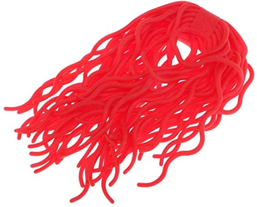 Fliegenfischen, Fliegenköder, Köder, Squirmy, Wurmform, weiches Material, sehr dehnbar, Rot Fliegenfischen, Fliegenköder, Köder, Squirmy, Wurmform, weiches Material, sehr dehnbar, Rot von Sitrda