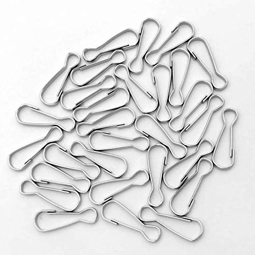 Karabinerhaken Schlüsselanhänger, Metall, silberfarben, 23 mm, 30 Stück Karabinerhaken Schlüsselanhänger, Metall, silberfarben, 23 mm, 30 Stück von Sitrda