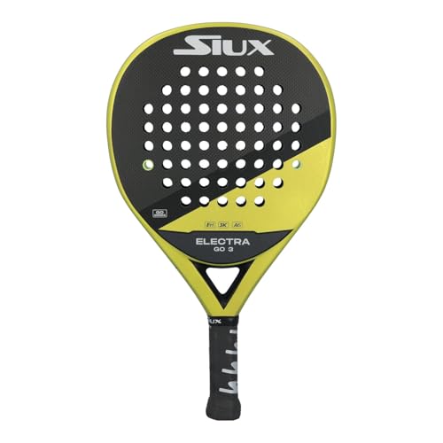 Siux Padel Schläger Electra ST3 Go, Hybrid, 375g, Schwarz, Grip 4.13 Zoll, unbespannt, für Erwachsene, Anfänger/Fortgeschrittene Siux Padel Schläger Electra ST3 Go, Hybrid, 375g, Schwarz, Grip 4.13 Zoll, unbespannt, für Erwachsene, Anfänger/Fortgeschrittene von Siux