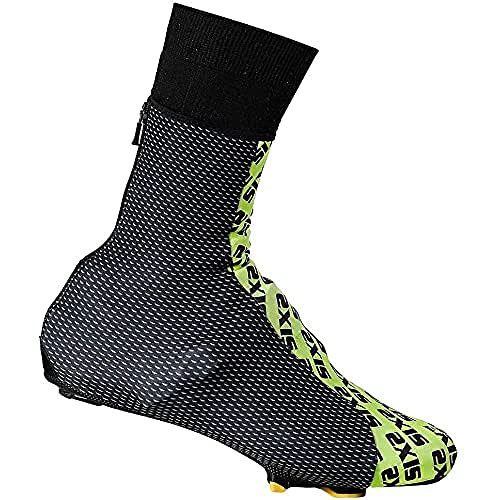 Six2 Überschuhe Winterschuhe Black Carbon/Yellow Fluo-S, Unisex Erwachsene von SIXS