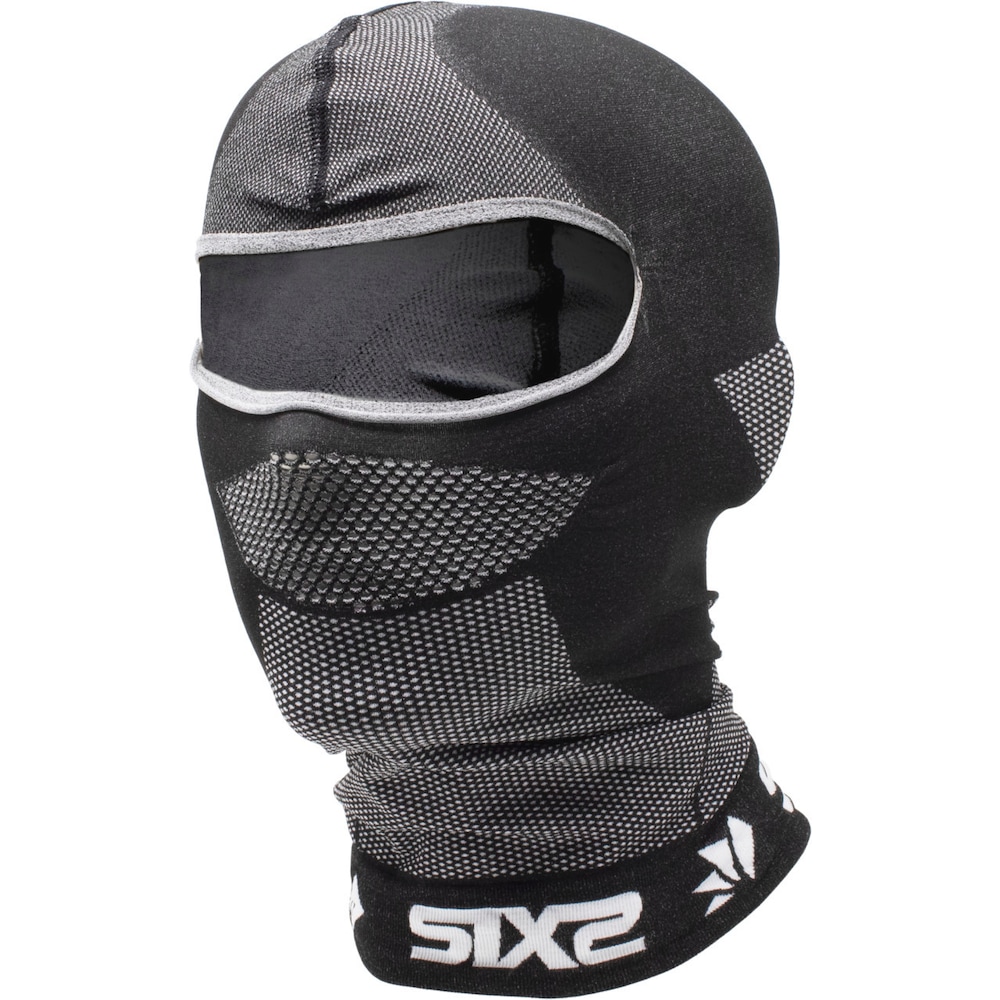 Sixs, Damen, Sturmhaube + Halsschlauch, Balaclava, Schwarz, One Size von Sixs