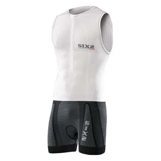 Sixs Cycling Sleeveless Trisuit Weiß,Schwarz S Mann von Sixs