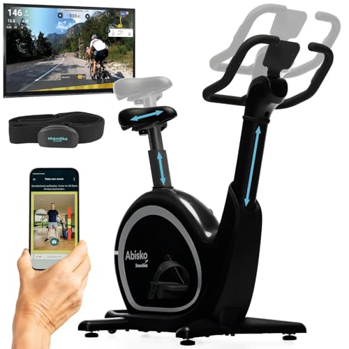 Skandika Ergometer Abisko Weltneuheit | Premium EMS-Widerstand, Smarter Heimtrainer App Steuerung, Automatische Lenker & Satteleinstellung, 36 Widerstandsstufen | Fahrrad Hometrainer für Zuhause Skandika Ergometer Abisko Weltneuheit | Premium EMS-Widerstand, Smarter Heimtrainer App Steuerung, Automatische Lenker & Satteleinstellung, 36 Widerstandsstufen | Fahrrad Hometrainer für Zuhause von Skandika