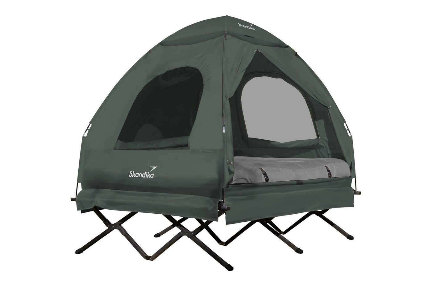 Skandika Feldbett Zeltliege Haug für 2 Personen, wasserdicht, erhöhtes Campingbett aufblasbare Luftmatratze, bis 160 kg, Angelzelt, Bettzelt, Outdoor Skandika Feldbett Zeltliege Haug für 2 Personen, wasserdicht, erhöhtes Campingbett aufblasbare Luftmatratze, bis 160 kg, Angelzelt, Bettzelt, Outdoor von Skandika