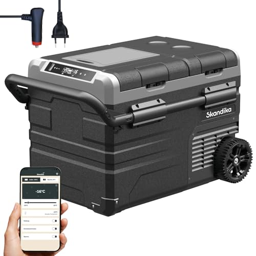Skandika Gefrierbox Routa 35 L | Kompressor Kühlbox +20 ° bis -20 °C | App-Steuerung, 2 Zonen, Autokühlschrank mit 2 Fächern, leise, Eco-Mode| Camping Kühlschrank für Auto, LKW, Bus, Camper Skandika Gefrierbox Routa 35 L | Kompressor Kühlbox +20 ° bis -20 °C | App-Steuerung, 2 Zonen, Autokühlschrank mit 2 Fächern, leise, Eco-Mode| Camping Kühlschrank für Auto, LKW, Bus, Camper von Skandika