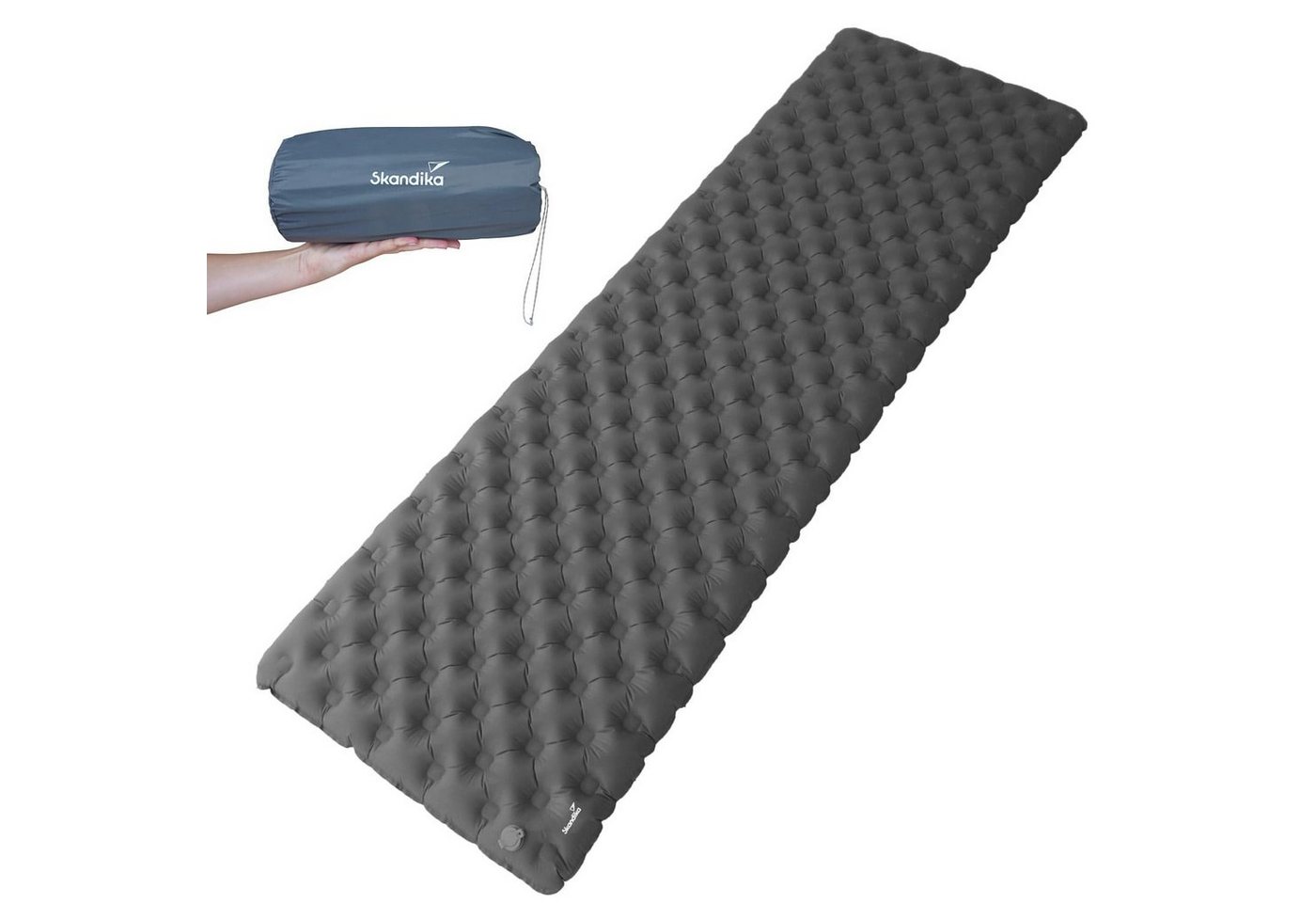 Skandika Isomatte Exclusive Air Single, Aufblasbare Schlafmatte, Campingmatte, Zelt, ultraleicht, Aufblasbare Luftmatratze, kleines Packmaß Outdoor/Indoor Skandika Isomatte Exclusive Air Single, Aufblasbare Schlafmatte, Campingmatte, Zelt, ultraleicht, Aufblasbare Luftmatratze, kleines Packmaß Outdoor/Indoor von Skandika