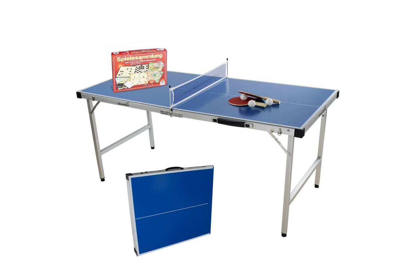 Skandika Mini-Tischtennisplatte Multi-Spieletisch inkl. Spielesammlung, Esstisch, Tischtennisplatte, Inkl. 100-teiliges Spiele-Set und Tischtennis-Zubehör, Wetterfest Skandika Mini-Tischtennisplatte Multi-Spieletisch inkl. Spielesammlung, Esstisch, Tischtennisplatte, Inkl. 100-teiliges Spiele-Set und Tischtennis-Zubehör, Wetterfest von Skandika