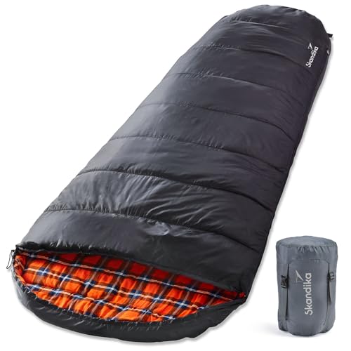Skandika Schlafsack Vegas Flanell | XXL Mumienschlafsack mit Flanell Baumwoll Innenfutter, koppelbar, 3 Jahreszeiten, bis -15°C, 220 x 110 cm | Outdoor Camping Skandika Schlafsack Vegas Flanell | XXL Mumienschlafsack mit Flanell Baumwoll Innenfutter, koppelbar, 3 Jahreszeiten, bis -15°C, 220 x 110 cm | Outdoor Camping von Skandika