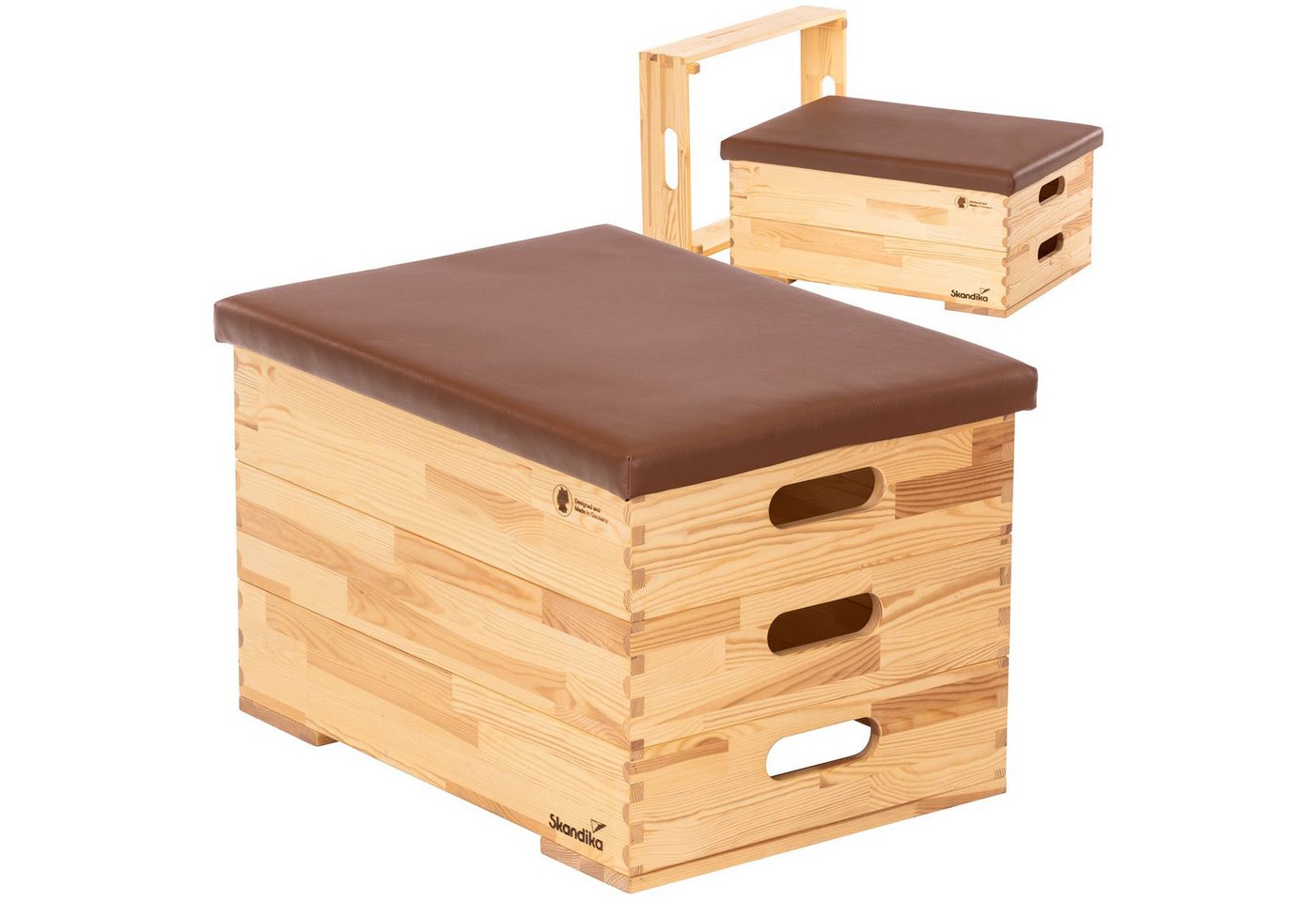 Skandika Sitztruhe Vira, Plyometrischer Sprungkasten aus massivem Holz, Made in Germany, mit 3 Segmenten & Polsterung aus veganem Leder Skandika Sitztruhe Vira, Plyometrischer Sprungkasten aus massivem Holz, Made in Germany, mit 3 Segmenten & Polsterung aus veganem Leder von Skandika