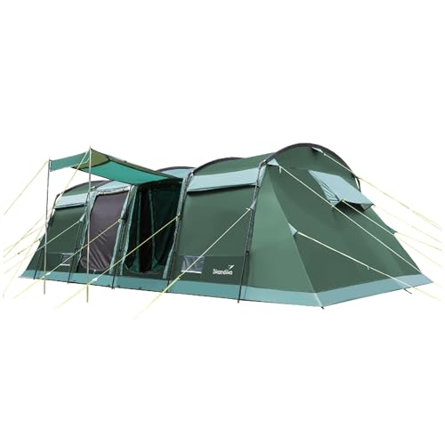 Skandika Tunnelzelt Montana 8 Personen | Camping Zelt mit eingenähten Zeltboden, mit Sleeper Technologie, 3-4 Schlafkabinen, 5000 mm Wassersäule, Moskitonetze | großes Familienzelt Skandika Tunnelzelt Montana 8 Personen | Camping Zelt mit eingenähten Zeltboden, mit Sleeper Technologie, 3-4 Schlafkabinen, 5000 mm Wassersäule, Moskitonetze | großes Familienzelt von Skandika