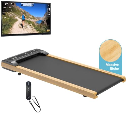 Skandika Walking Pad Nordik K6-H | Laufband für zuhause, 6 km/h, LED-Display, Fernbedienung, Kinomap | Fitnessgerät für Ausdauertraining, Büro, Home Office von Skandika