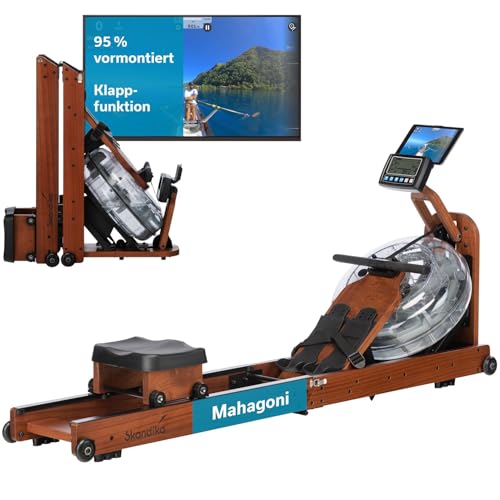 Skandika Wasserrudergerät Nytta | 45° Tank, Holz Rudergerät für Zuhause, klappbar, Kinomap App kompatibel, Edelholz Mahagoni | Holzrudergerät mit Wasserwiderstand Skandika Wasserrudergerät Nytta | 45° Tank, Holz Rudergerät für Zuhause, klappbar, Kinomap App kompatibel, Edelholz Mahagoni | Holzrudergerät mit Wasserwiderstand von Skandika