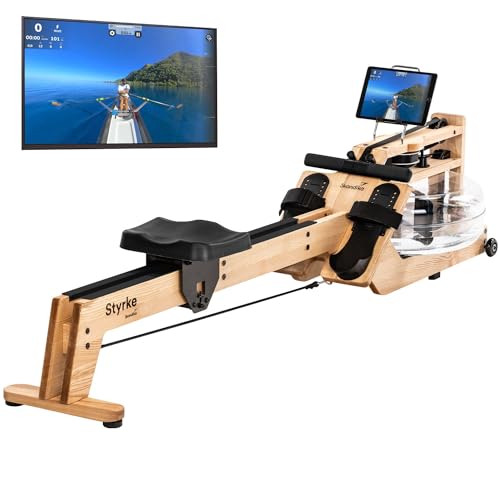 Skandika Wasserrudergerät Styrke Premium | Made in Germany, Rudergerät Wasser aus Holz, Kinomap App-Funktion, Rudermaschine für Zuhause, Massive Esche aus Deutschland, naturnahes Rudern, bis 180 kg Skandika Wasserrudergerät Styrke Premium | Made in Germany, Rudergerät Wasser aus Holz, Kinomap App-Funktion, Rudermaschine für Zuhause, Massive Esche aus Deutschland, naturnahes Rudern, bis 180 kg von Skandika