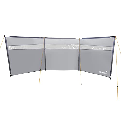 Skandika Windschutz Bora 4,5 m | Camping Sichtschutz mit Stangen, stabil, sturmfest, ohne Bohren, seitlicher Sonnenschutz, mobiler Windfang Zaun | für den Garten, Strand, Balkon, Terrasse Skandika Windschutz Bora 4,5 m | Camping Sichtschutz mit Stangen, stabil, sturmfest, ohne Bohren, seitlicher Sonnenschutz, mobiler Windfang Zaun | für den Garten, Strand, Balkon, Terrasse von Skandika